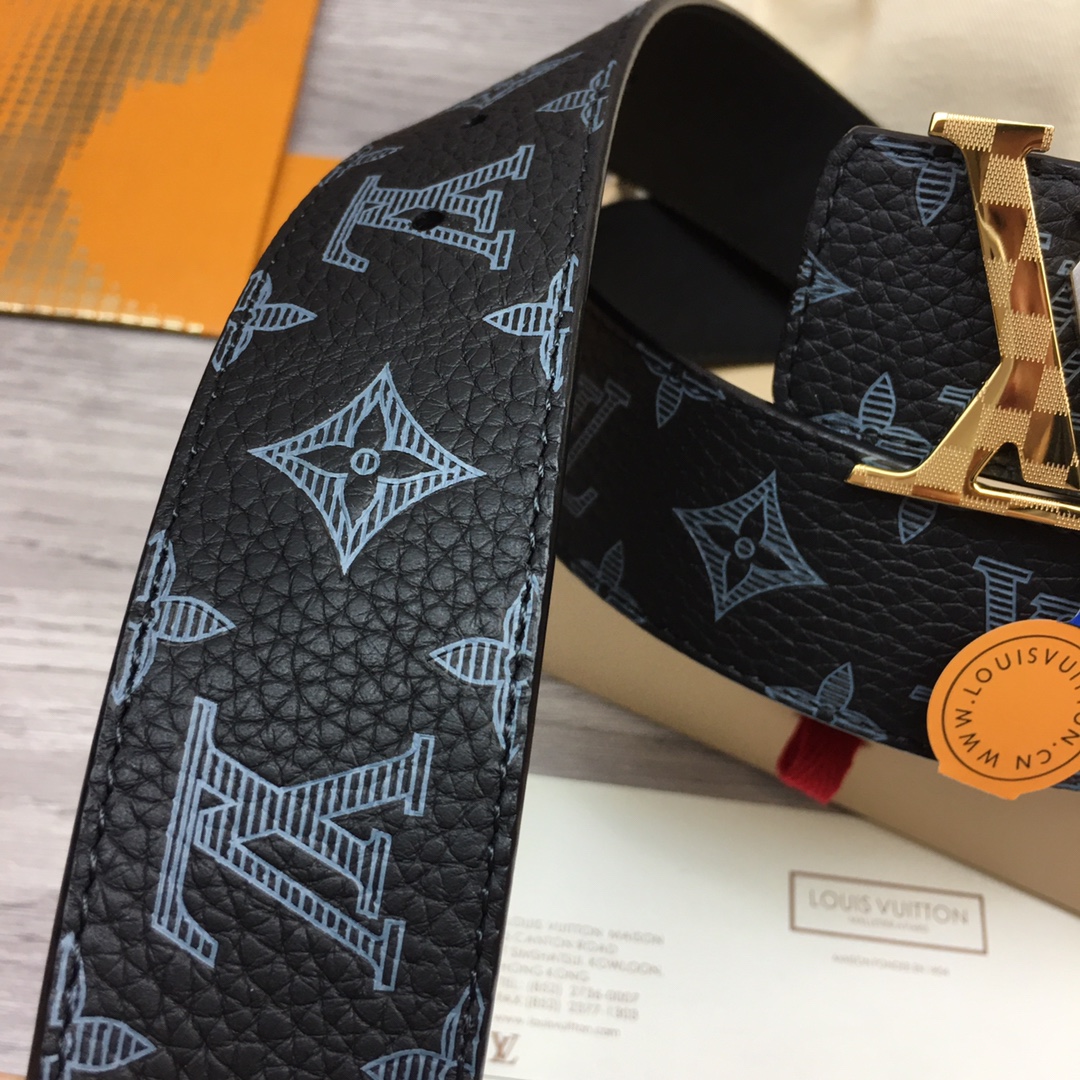 最高級ルイヴィトンスーパーコピー ルイヴィトンベルトコピー ベルト・LV イニシャル 40MM リバーシブル ブラック トリヨンレザー シルバー金具 202405662 - 画像 (8)