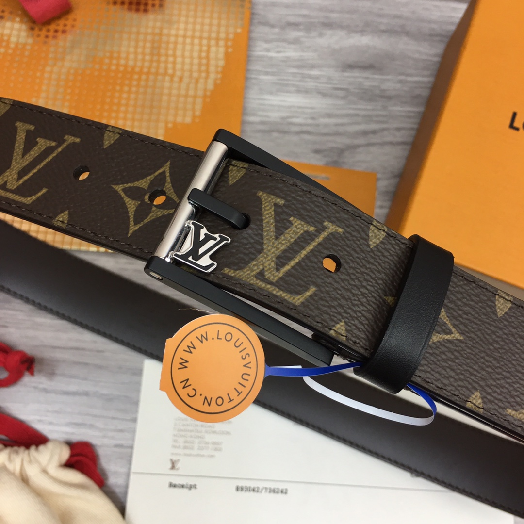 最高級ルイヴィトンスーパーコピー ルイヴィトンベルトコピー ベルト・LV イニシャル 35MM リバーシブル モノグラム キャンバス、カーフレザー シルバー金具 202405666 - 画像 (9)