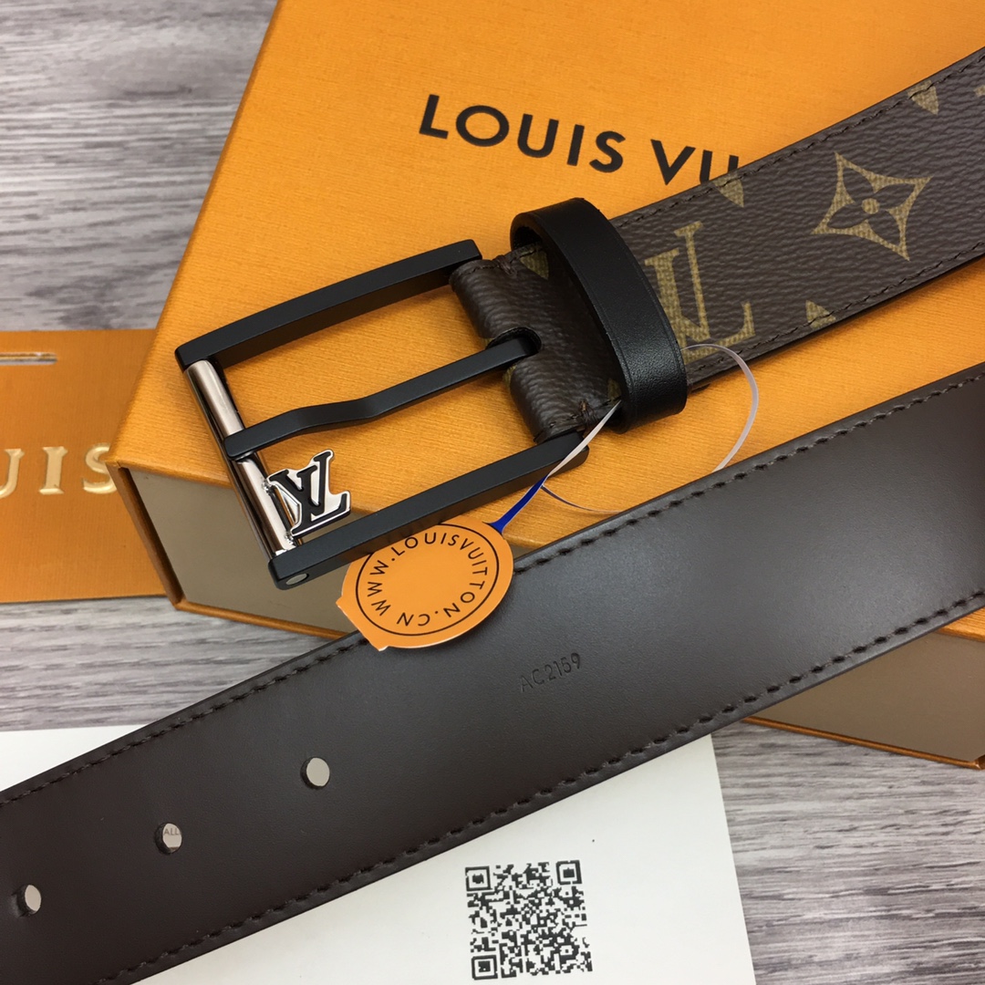 最高級ルイヴィトンスーパーコピー ルイヴィトンベルトコピー ベルト・LV イニシャル 35MM リバーシブル モノグラム キャンバス、カーフレザー シルバー金具 202405666 - 画像 (6)