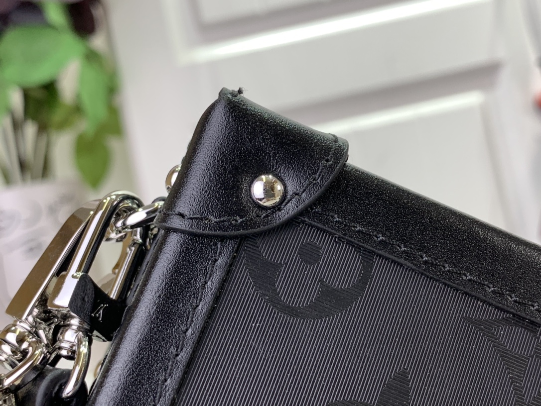 ルイヴィトン ボックス 新作 Louis Vuitton プティット・マル ブラック M11324 カーフレザー シルバー金具 - 画像 (4)