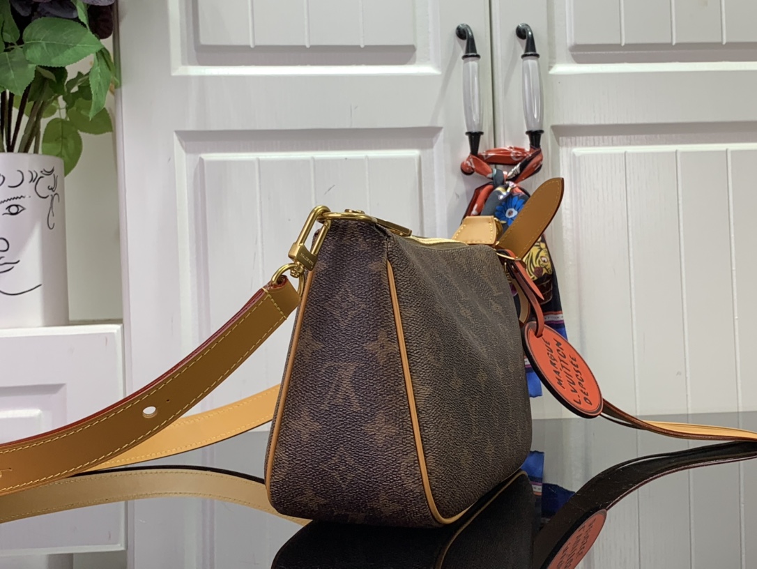 ルイヴィトン ホーボーバッグ 新作 Louis Vuitton ポシェット・アクセソワール XL ダークブラウン M11623 モノグラム・ダスト キャンバス ゴールド金具 - 画像 (9)