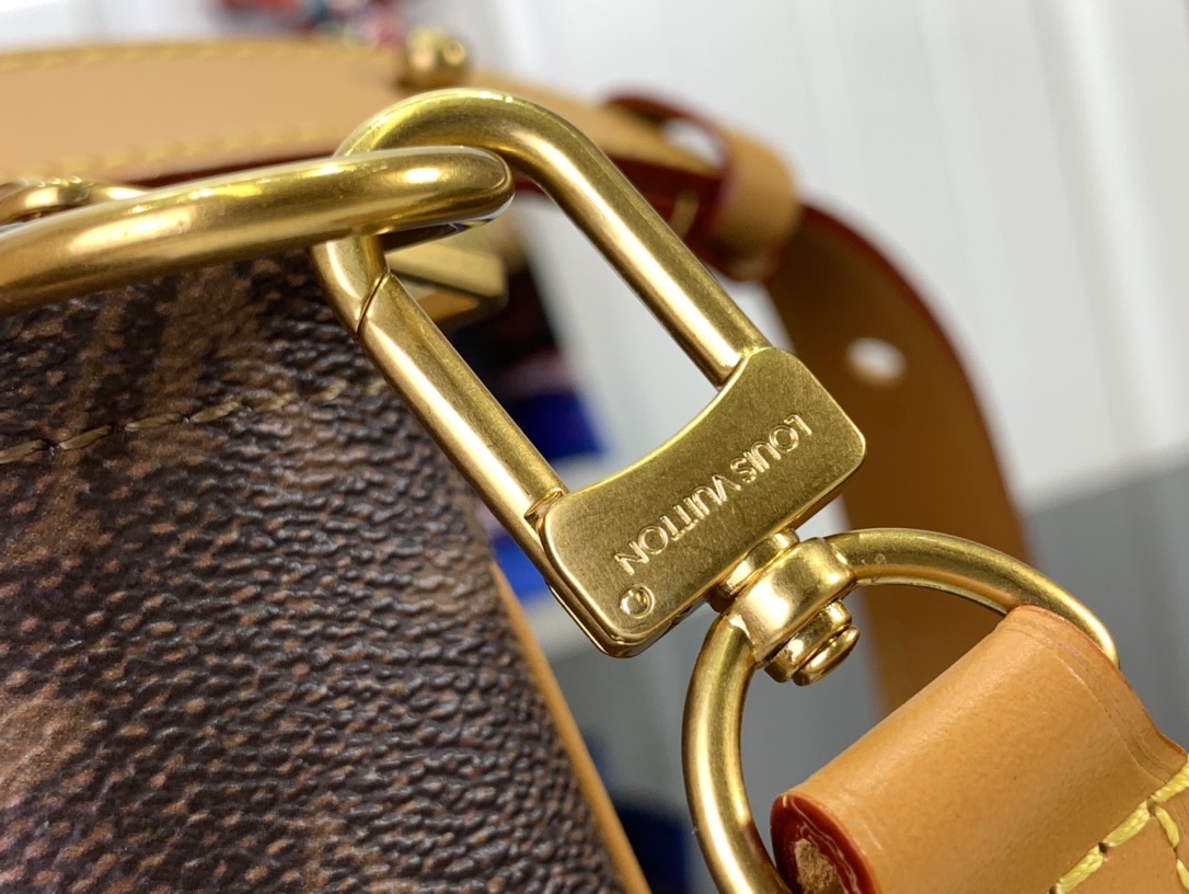 ルイヴィトン ホーボーバッグ 新作 Louis Vuitton ポシェット・アクセソワール XL ダークブラウン M11623 モノグラム・ダスト キャンバス ゴールド金具 - 画像 (4)