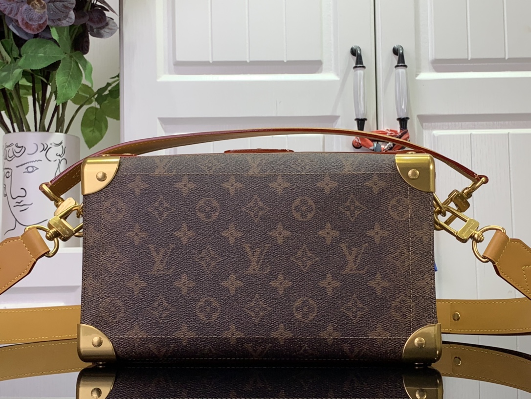 ルイヴィトン ショルダーバッグ 新作 Louis Vuitton ソウル・トランク EW ダークブラウン M11536 モノグラム・ダスト キャンバス ゴールド金具 - 画像 (8)