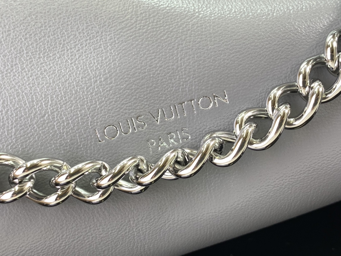 ルイヴィトン ホーボーバッグ 新作 Louis Vuitton キャリーオール・カーゴ PM 2024秋冬新作 トリアノン グレー M12579 ラムレザー シルバー金具 - 画像 (5)