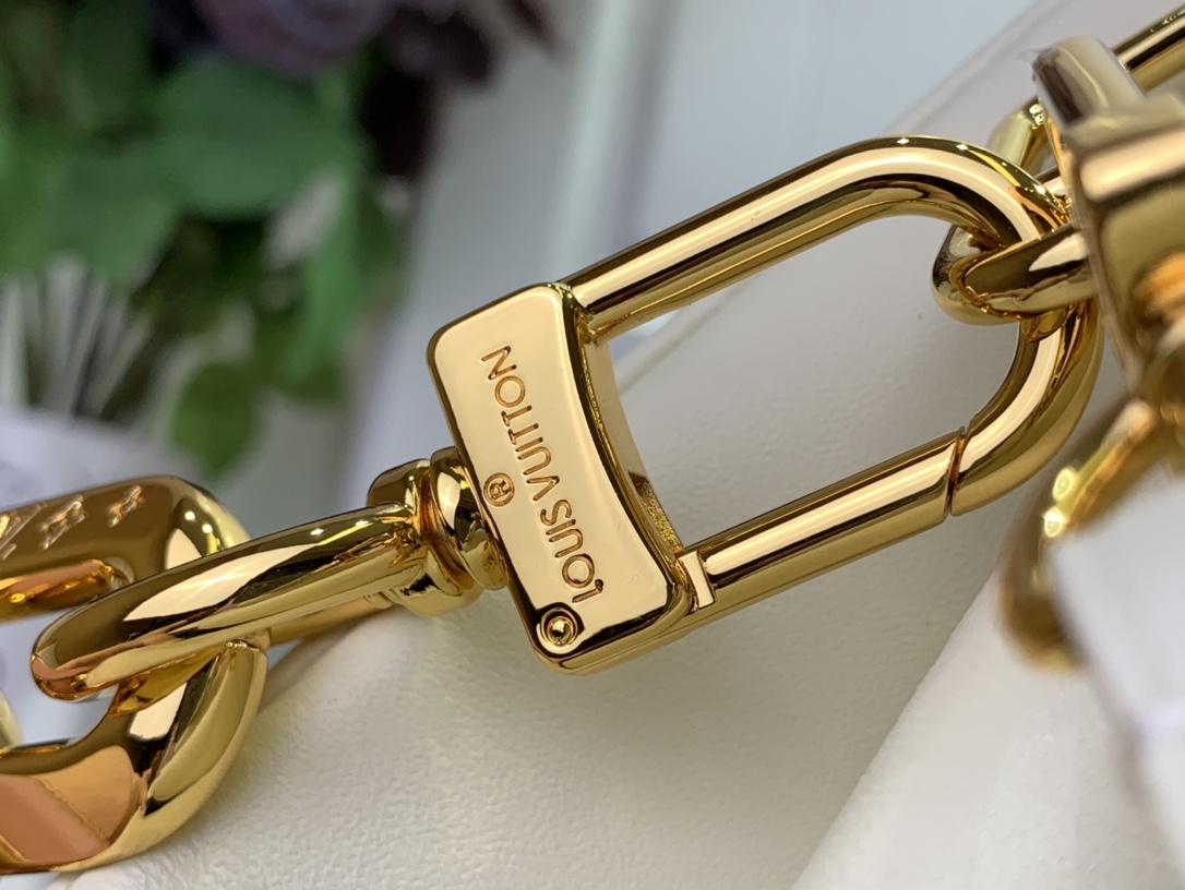 ルイヴィトン ショルダーバッグ 新作 Louis Vuitton クッサン PM サンライズ・アクワレル M25110 ラムレザー ゴールド金具 - 画像 (5)