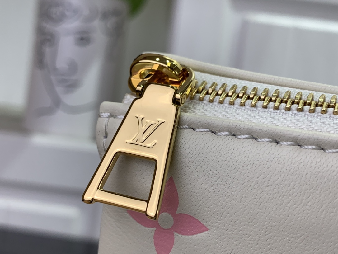 ルイヴィトン ショルダーバッグ 新作 Louis Vuitton クッサン PM サンライズ・アクワレル M25110 ラムレザー ゴールド金具 - 画像 (4)