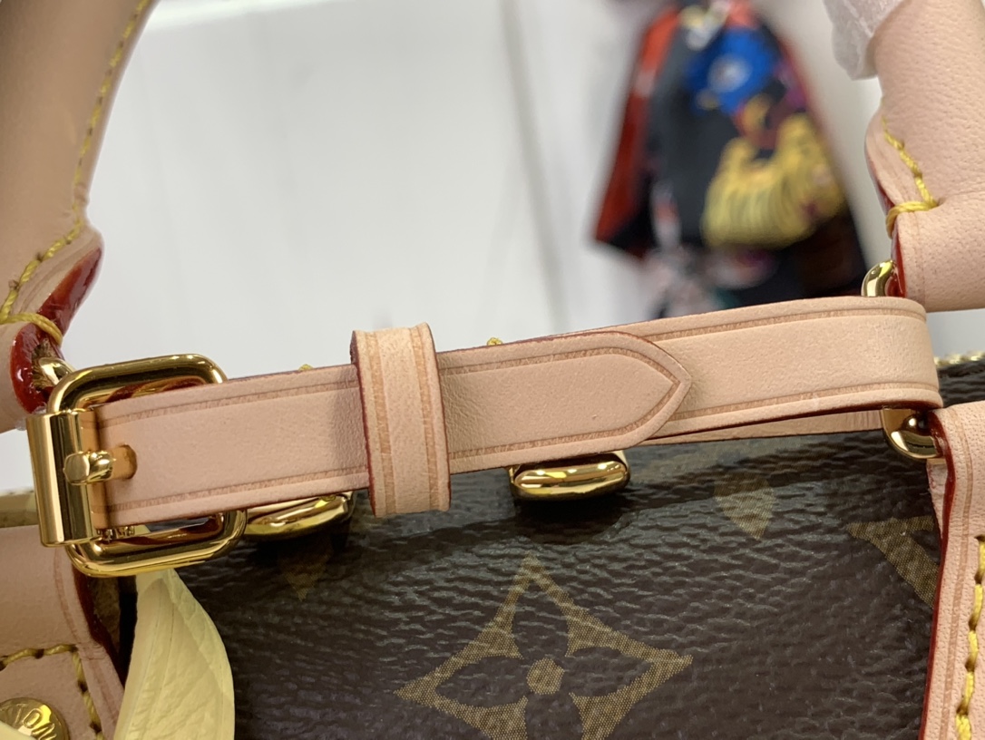 ルイヴィトン バンドリエール 新作 ボストンバッグ Louis Vuitton スピーディ・バンドリエール 18 ダークブラウン M46970 モノグラム・キャンバス ゴールド金具 - 画像 (8)