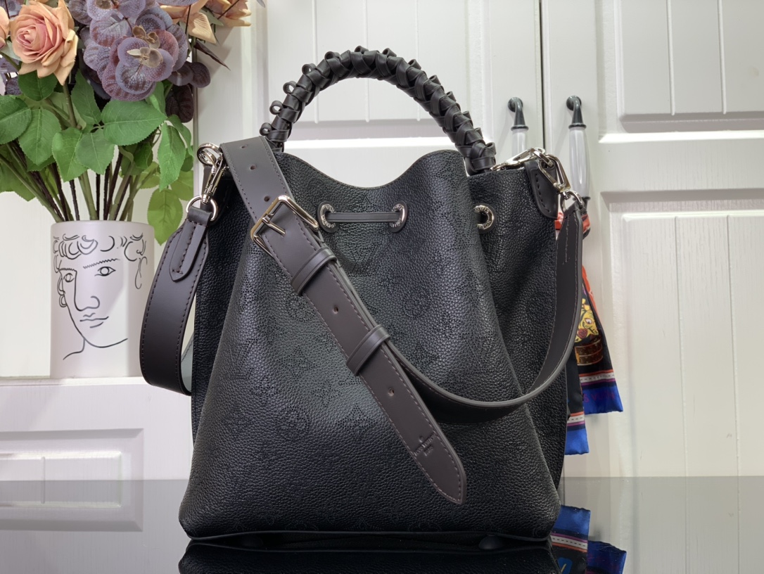 ルイヴィトン ショルダーバッグ 新作 Louis Vuitton ムリア ブラック M55800 牛革 シルバー金具 - 画像 (8)