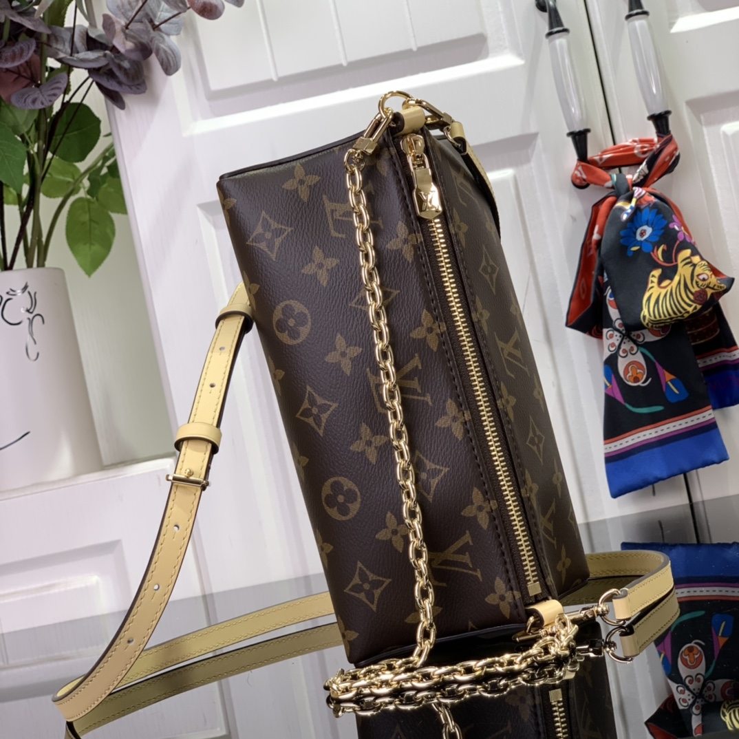 ルイヴィトン ポーチ 新作 Louis Vuitton ブルームポーチ バナナ イエロー M11672 モノグラム・キャンバス ゴールド金具 - 画像 (7)