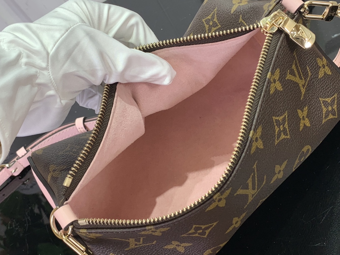 ルイヴィトン ポーチ 新作 Louis Vuitton ブルームポーチ ローズ ジャスマン M11303 モノグラム・キャンバス ゴールド金具 - 画像 (4)