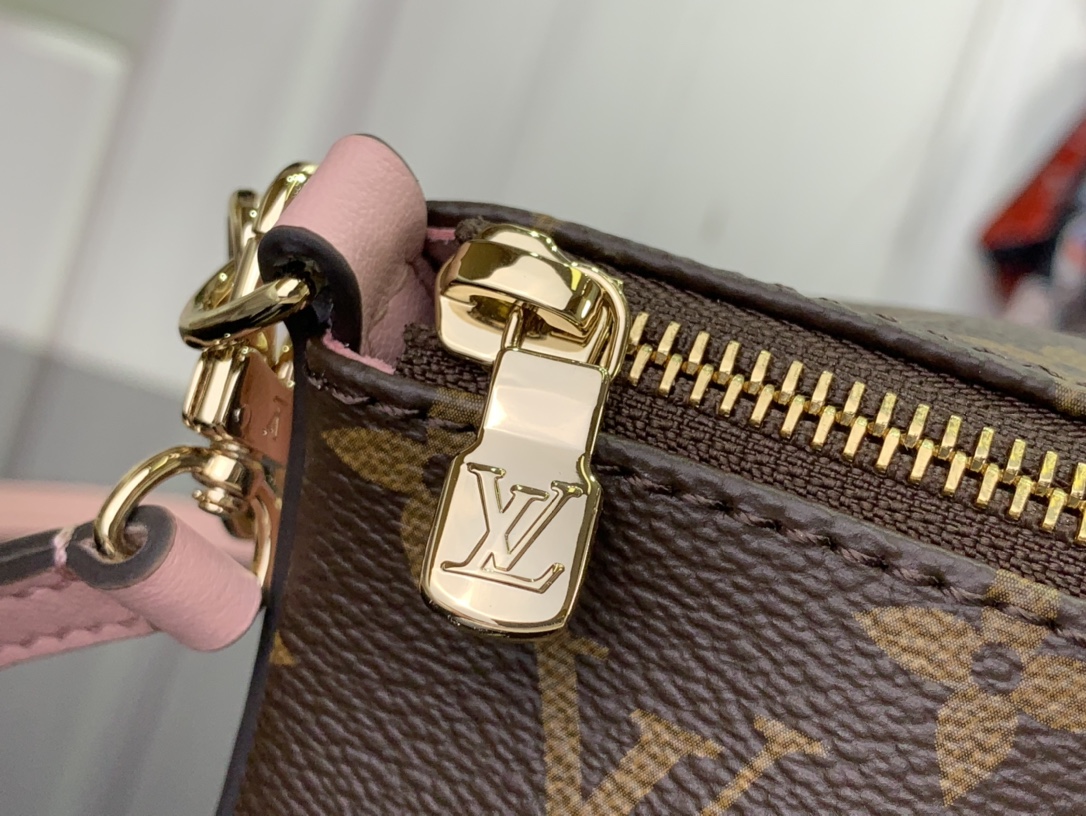 ルイヴィトン ポーチ 新作 Louis Vuitton ブルームポーチ ピンク M11303 モノグラム・キャンバス ゴールド金具 - 画像 (4)