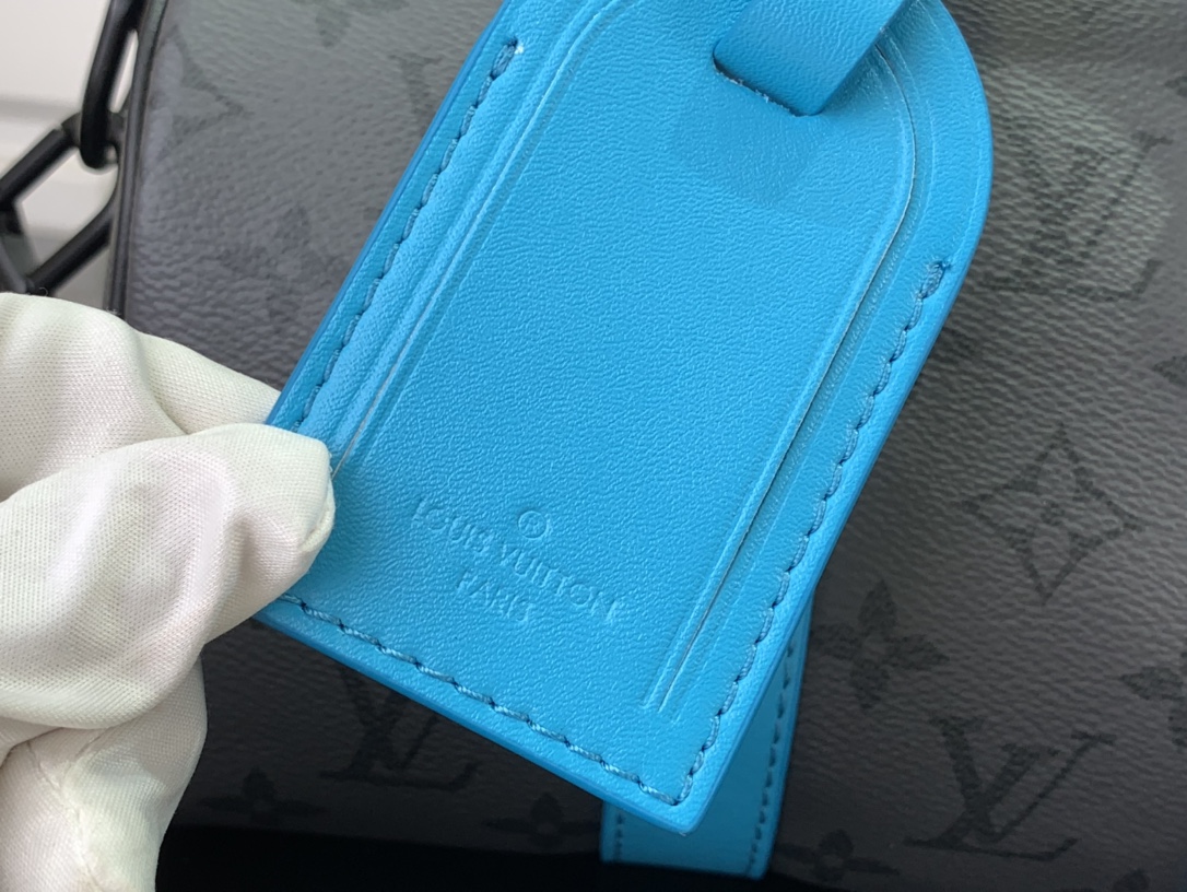 ルイヴィトン バンドリエール 新作 Louis Vuitton キーポル・バンドリエール 25 ターコイズ M11645 モノグラム・エクリプス ブラック金具 ボストンバッグ - 画像 (5)