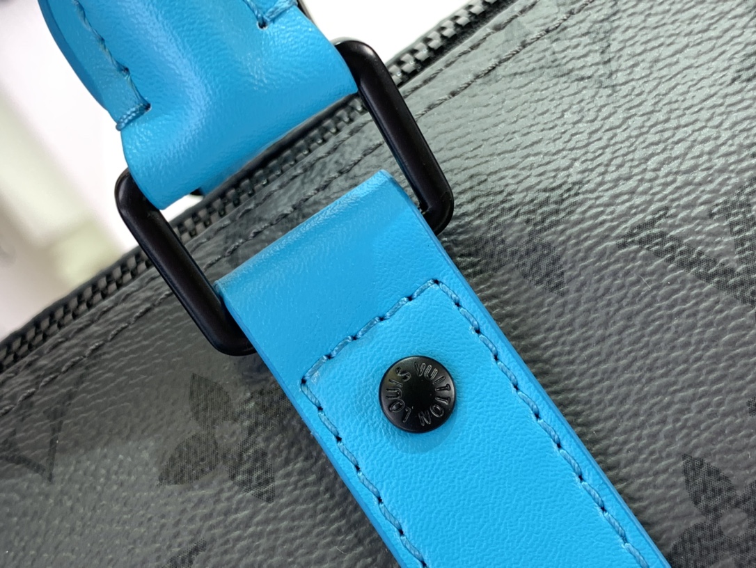 ルイヴィトン バンドリエール 新作 Louis Vuitton キーポル・バンドリエール 25 ターコイズ M11645 モノグラム・エクリプス ブラック金具 ボストンバッグ - 画像 (3)