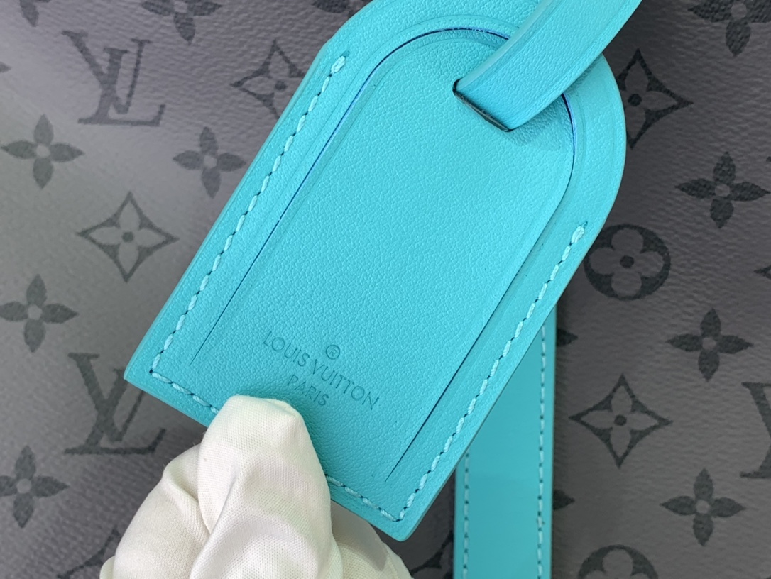 ルイヴィトン バンドリエール 新作 Louis Vuitton キーポル・バンドリエール 55 ターコイズ M41414 モノグラム・エクリプス ブラック金具 ボストンバッグ - 画像 (6)