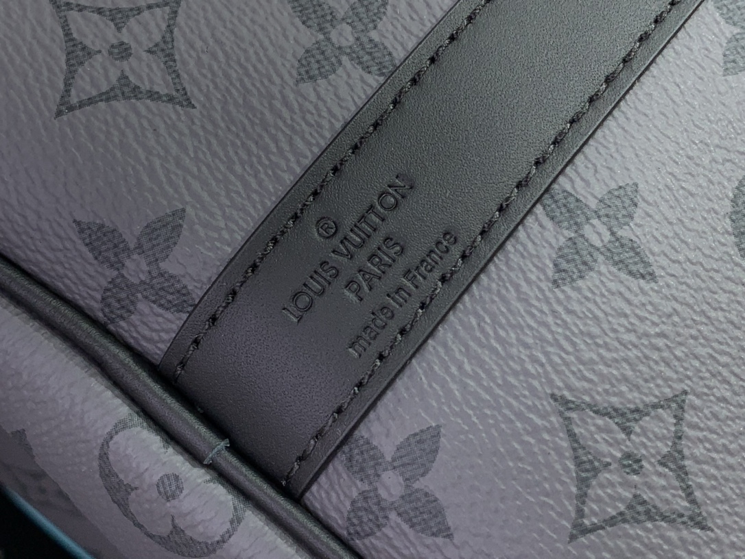 ルイヴィトン バンドリエール 新作 Louis Vuitton キーポル・バンドリエール 55 ターコイズ M41414 モノグラム・エクリプス ブラック金具 ボストンバッグ - 画像 (4)