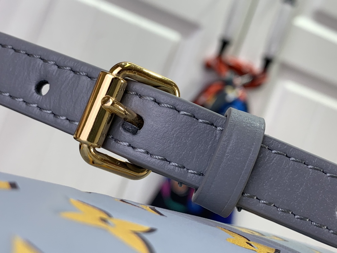 ルイヴィトン バンドリエール 新作 Louis Vuitton スピーディ・バンドリエール 20 ベビー ブルー M25454 カーフレザー ゴールド金具 ボストンバッグ - 画像 (4)
