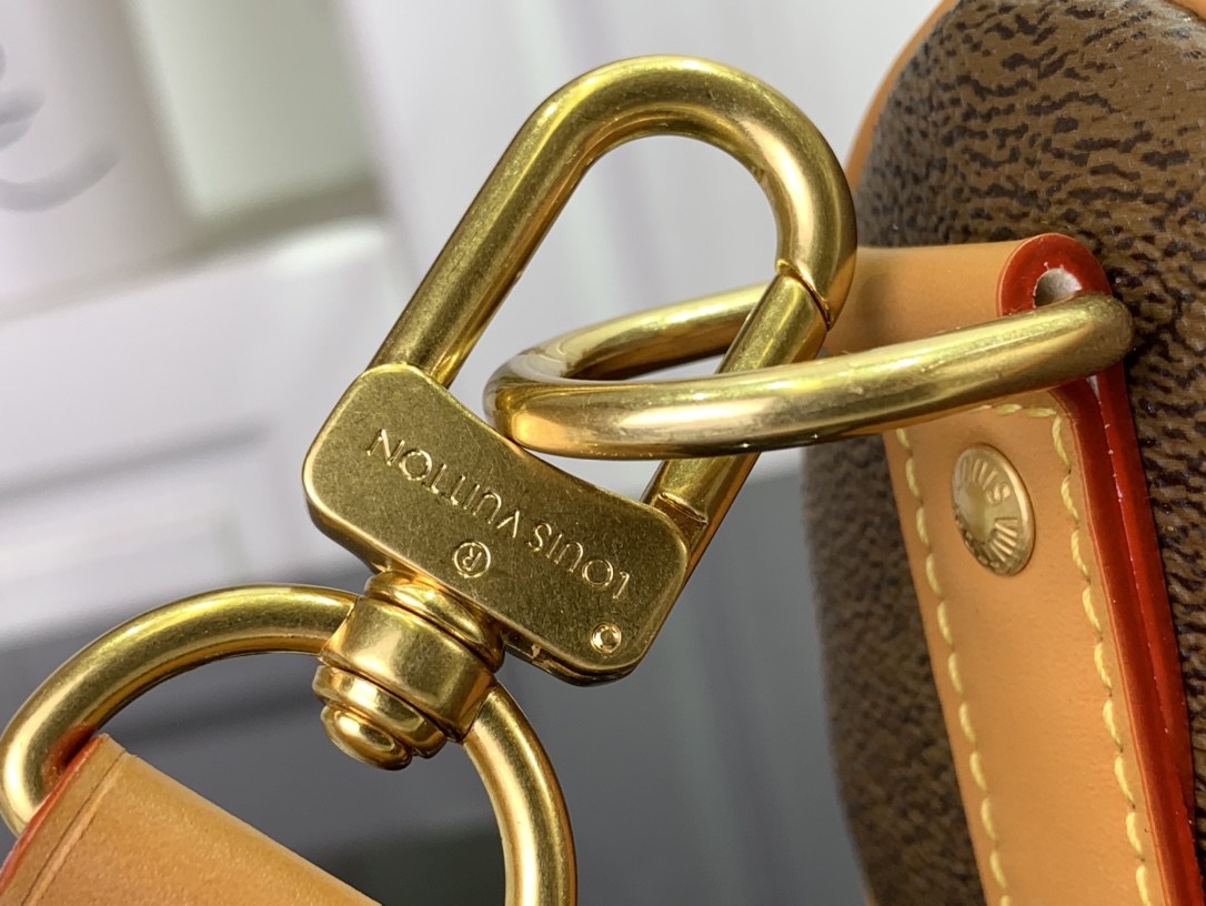 ルイヴィトン バンドリエール 新作 Louis Vuitton キーポル・バンドリエール 25 ダークブラウン M11542 モノグラム・ダスト キャンバス ゴールド金具 ボストンバッグ - 画像 (5)