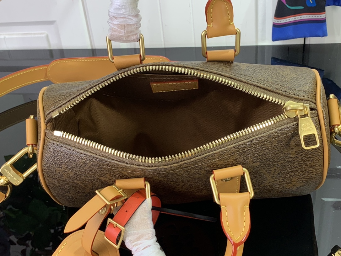 ルイヴィトン バンドリエール 新作 Louis Vuitton キーポル・バンドリエール 25 ダークブラウン M11542 モノグラム・ダスト キャンバス ゴールド金具 ボストンバッグ - 画像 (3)