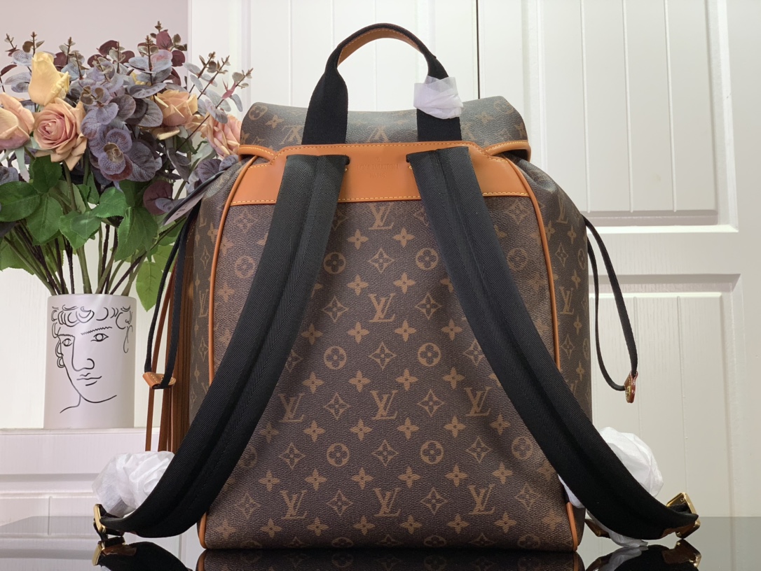 ルイヴィトン リュック 新作 Louis Vuitton モンスリ・バックパック ダークブラウン M11540 モノグラム・ダスト キャンバス ゴールド金具 - 画像 (7)
