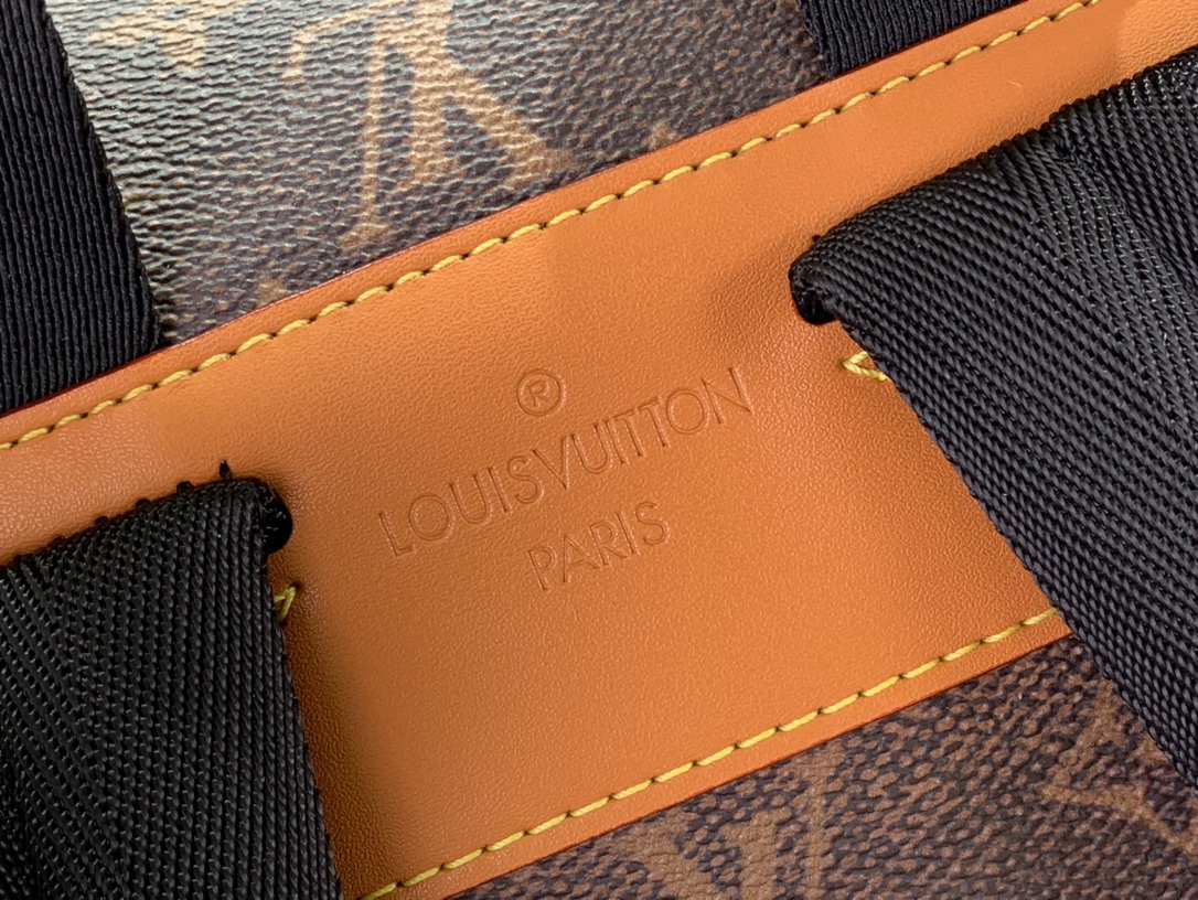 ルイヴィトン リュック 新作 Louis Vuitton モンスリ・バックパック ダークブラウン M11540 モノグラム・ダスト キャンバス ゴールド金具 - 画像 (3)