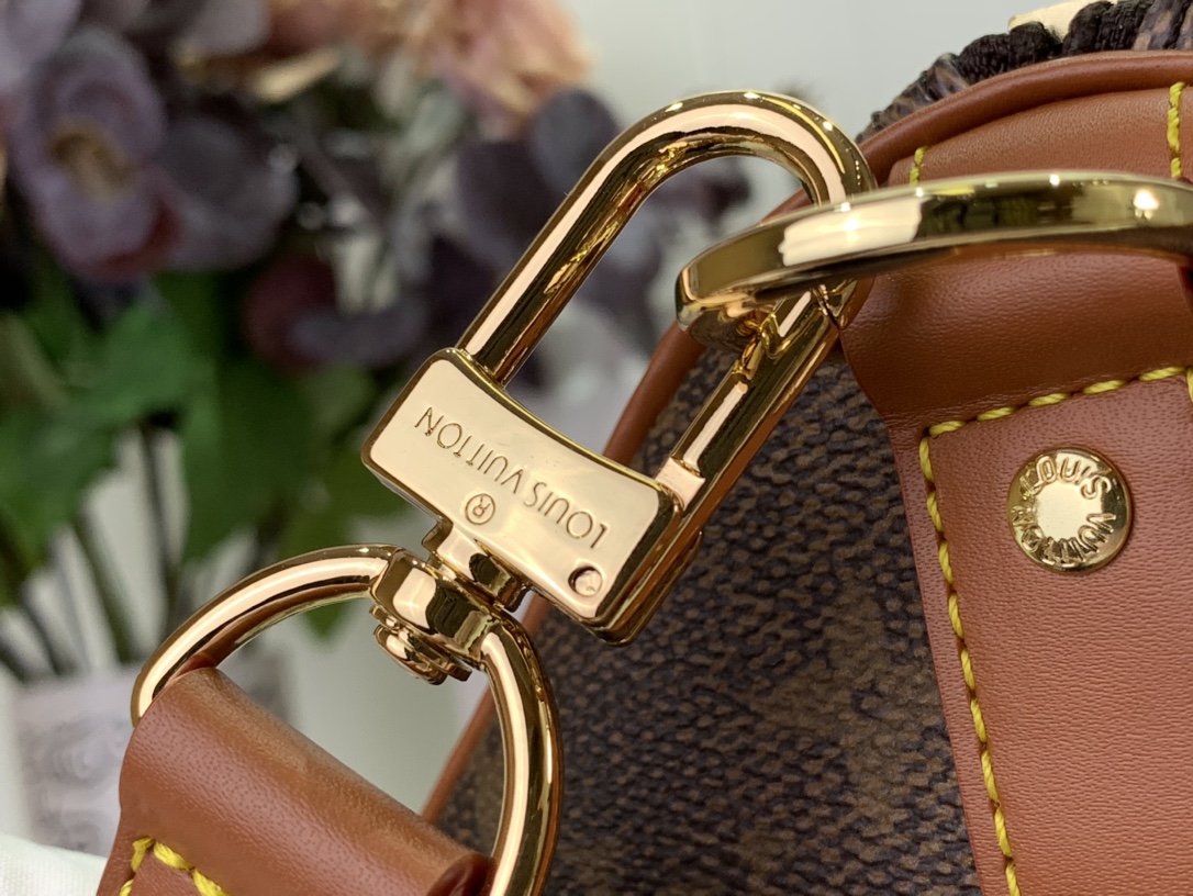 ルイヴィトン バンドリエール 新作 Louis Vuitton キーポル・バンドリエール 50 ダークブラウン M11541 モノグラム・ダスト キャンバス ゴールド金具 ボストンバッグ - 画像 (5)