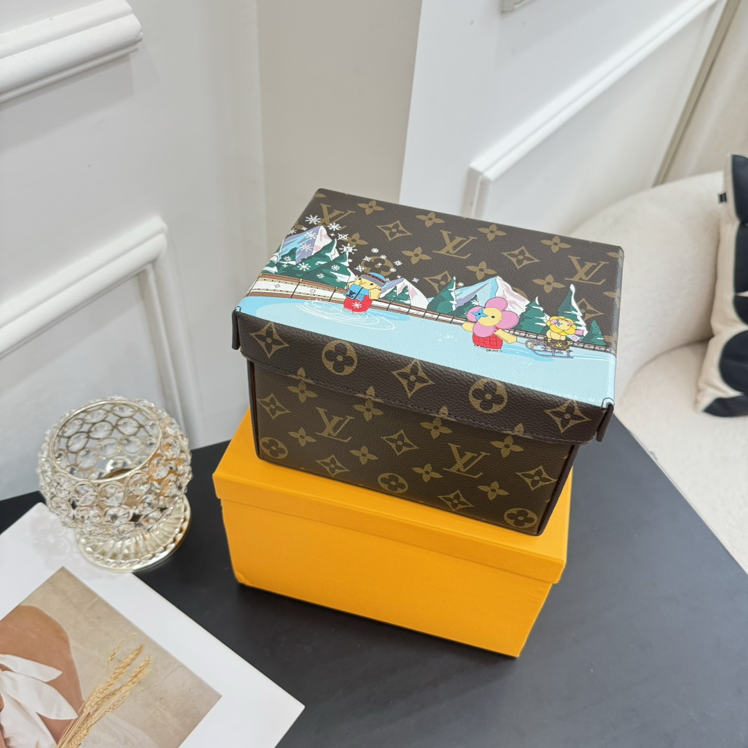 ルイヴィトン ボックス 新作 Louis Vuitton カードボード ボックス ダークブラウン GI0938 モノグラム・キャンバス 202406536 - 画像 (3)