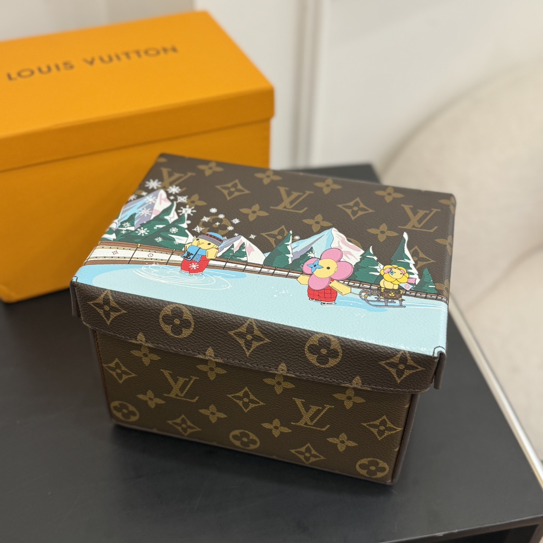 ルイヴィトン ボックス 新作 Louis Vuitton カードボード ボックス ダークブラウン GI0938 モノグラム・キャンバス 202406536 - 画像 (2)