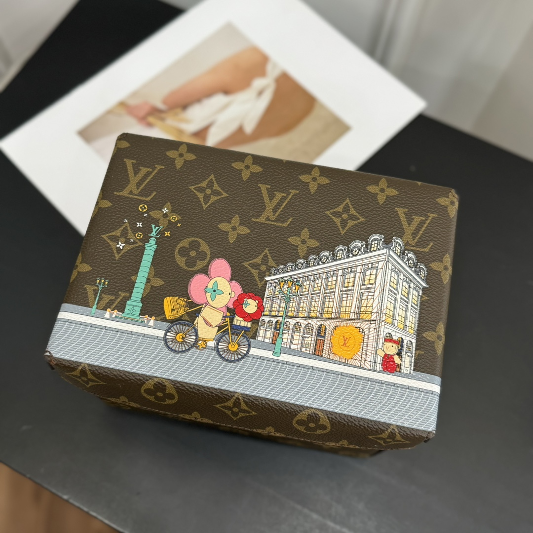 ルイヴィトン ボックス 新作 Louis Vuitton カードボード ボックス ダークブラウン GI0938 モノグラム・キャンバス 202406542 - 画像 (8)