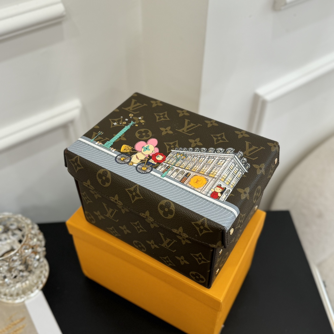 ルイヴィトン ボックス 新作 Louis Vuitton カードボード ボックス ダークブラウン GI0938 モノグラム・キャンバス 202406542 - 画像 (6)