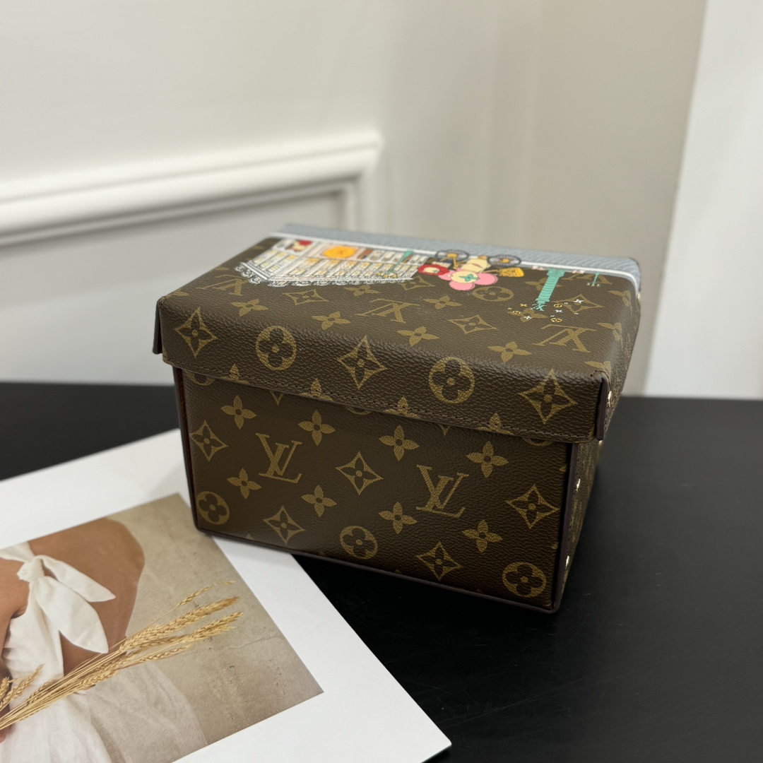 ルイヴィトン ボックス 新作 Louis Vuitton カードボード ボックス ダークブラウン GI0938 モノグラム・キャンバス 202406542 - 画像 (5)