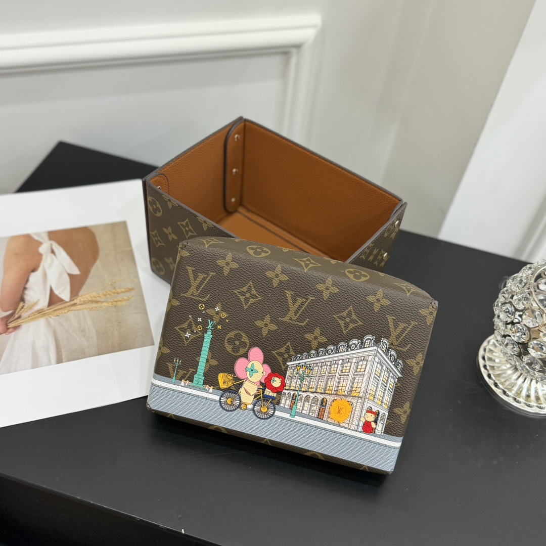 ルイヴィトン ボックス 新作 Louis Vuitton カードボード ボックス ダークブラウン GI0938 モノグラム・キャンバス 202406542 - 画像 (4)