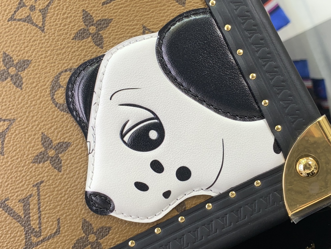 ルイヴィトン ボックス 新作 Louis Vuitton ミニ スクエア トランク ブラウン M11206 モノグラム・キャンバス ゴールド金具 - 画像 (6)