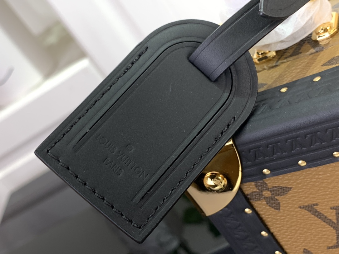 ルイヴィトン ボックス 新作 Louis Vuitton ミニ スクエア トランク ブラウン M11206 モノグラム・キャンバス ゴールド金具 - 画像 (5)
