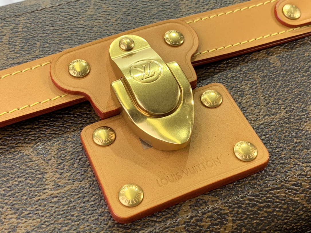 ルイヴィトン ボックス 新作 Louis Vuitton ソウル・トランク ダークブラウン M11535 モノグラム・キャンバス ゴールド金具 - 画像 (5)