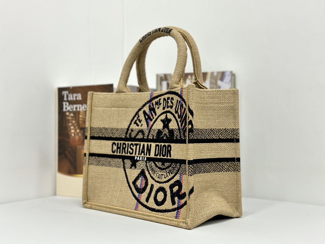 最高級ディオールスーパーコピー ディオールバッグコピー Dior Book Tote バッグ スモール M1288ZEGC_M918 ベージュ - 画像 (9)