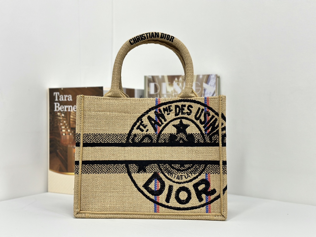 最高級ディオールスーパーコピー ディオールバッグコピー Dior Book Tote バッグ スモール M1288ZEGC_M918 ベージュ - 画像 (8)