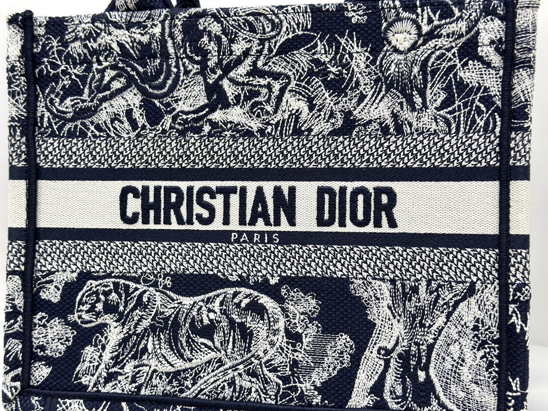 最高級ディオールスーパーコピー ディオールバッグコピー Dior Book Tote バッグ スモール M1265ZRGO_M35I ブルー×ホワイト - 画像 (6)