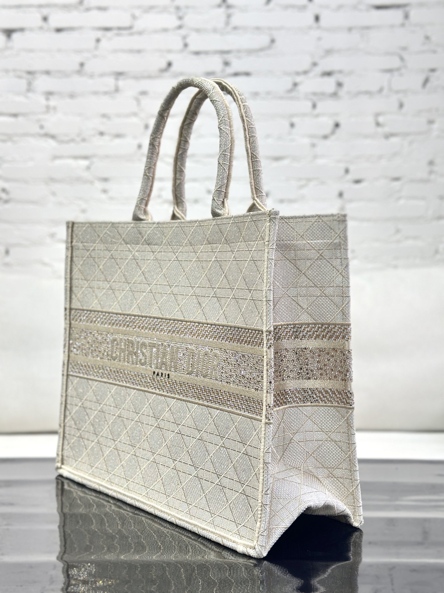 最高級ディオールスーパーコピー ディオールバッグコピー Dior Book Tote バッグ ラージ M1286ZTDT_M51G グレー - 画像 (9)