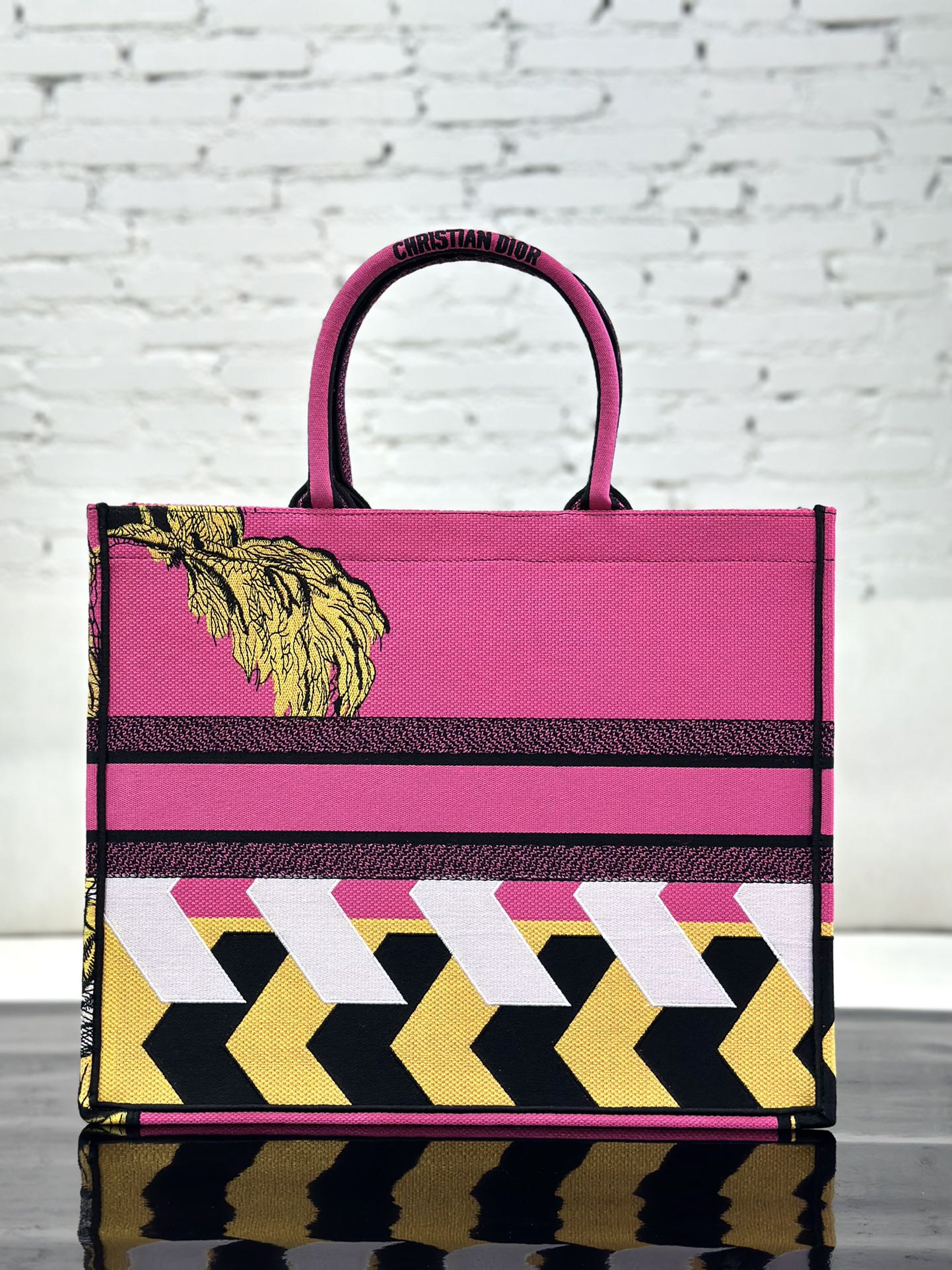 最高級ディオールスーパーコピー ディオールバッグコピー Dior Book Tote バッグ ラージ M1286ZTDT_M00N ディープピンク - 画像 (8)