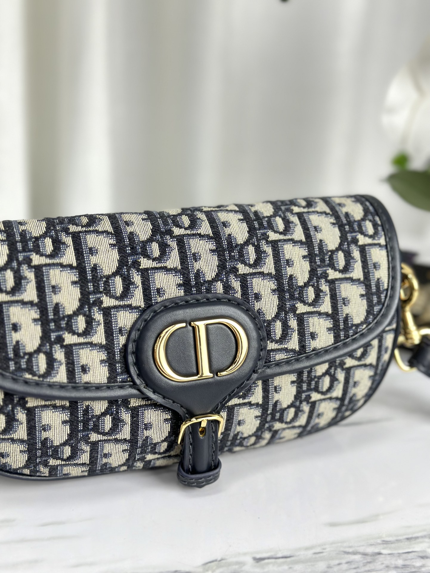 最高級ディオールスーパーコピー ディオールバッグコピー Dior Bobby East-West バッグ M9327UMOL_M928 ブルー ゴールド金具 - 画像 (7)