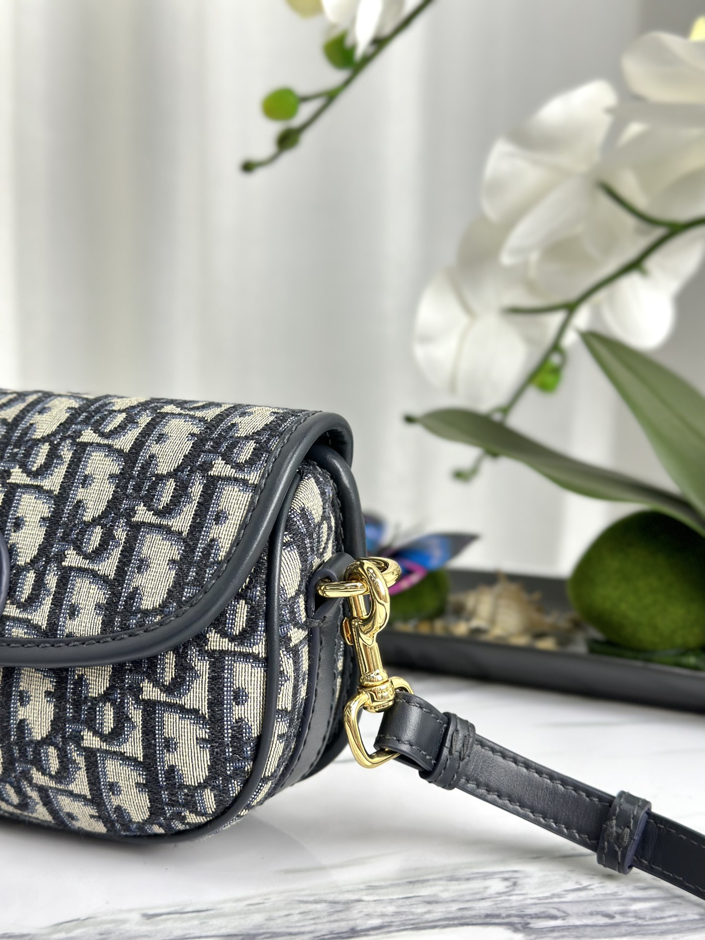 最高級ディオールスーパーコピー ディオールバッグコピー Dior Bobby East-West バッグ M9327UMOL_M928 ブルー ゴールド金具 - 画像 (6)