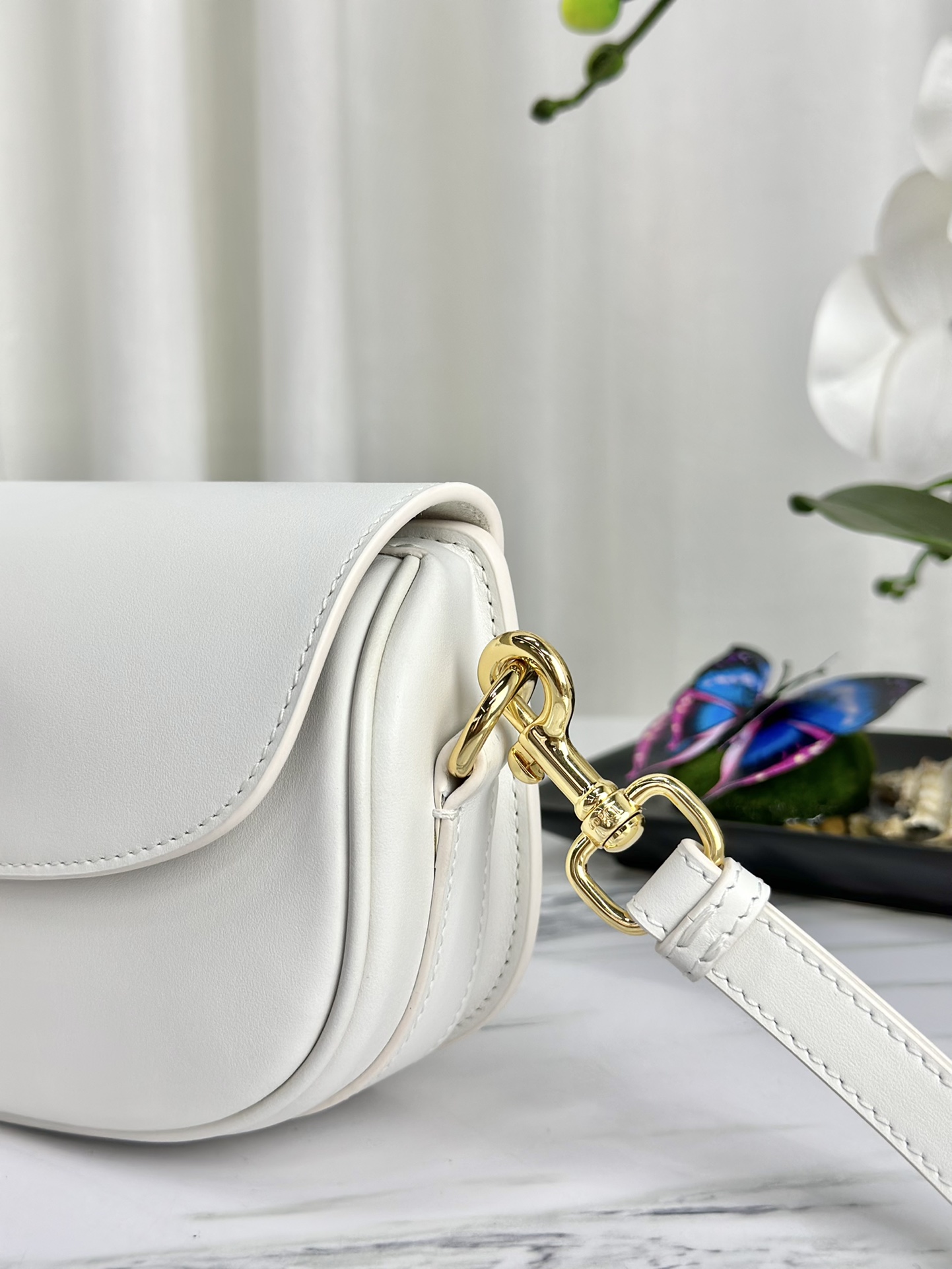 最高級ディオールスーパーコピー ディオールバッグコピー Dior Bobby East-West バッグ M9327UMOL_M030 ホワイト ゴールド金具 - 画像 (7)