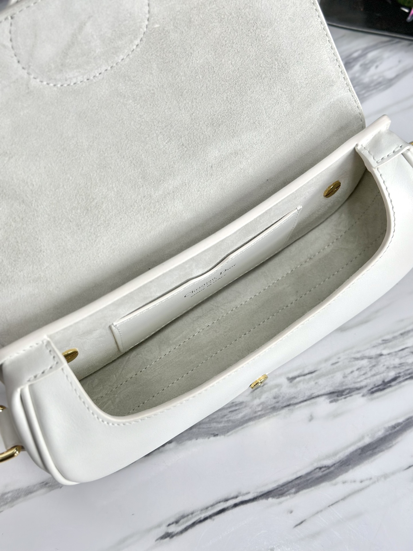 最高級ディオールスーパーコピー ディオールバッグコピー Dior Bobby East-West バッグ M9327UMOL_M030 ホワイト ゴールド金具 - 画像 (4)