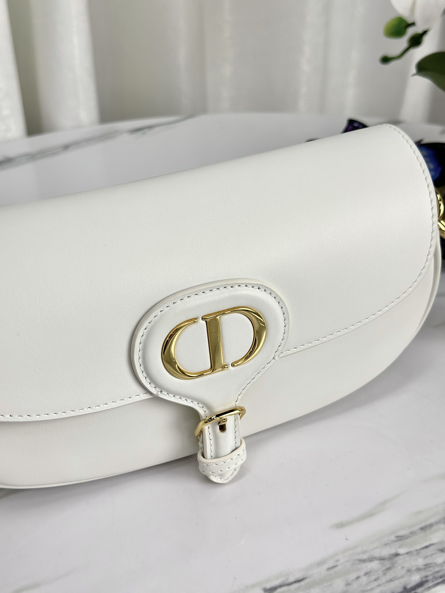 最高級ディオールスーパーコピー ディオールバッグコピー Dior Bobby East-West バッグ M9327UMOL_M030 ホワイト ゴールド金具 - 画像 (2)