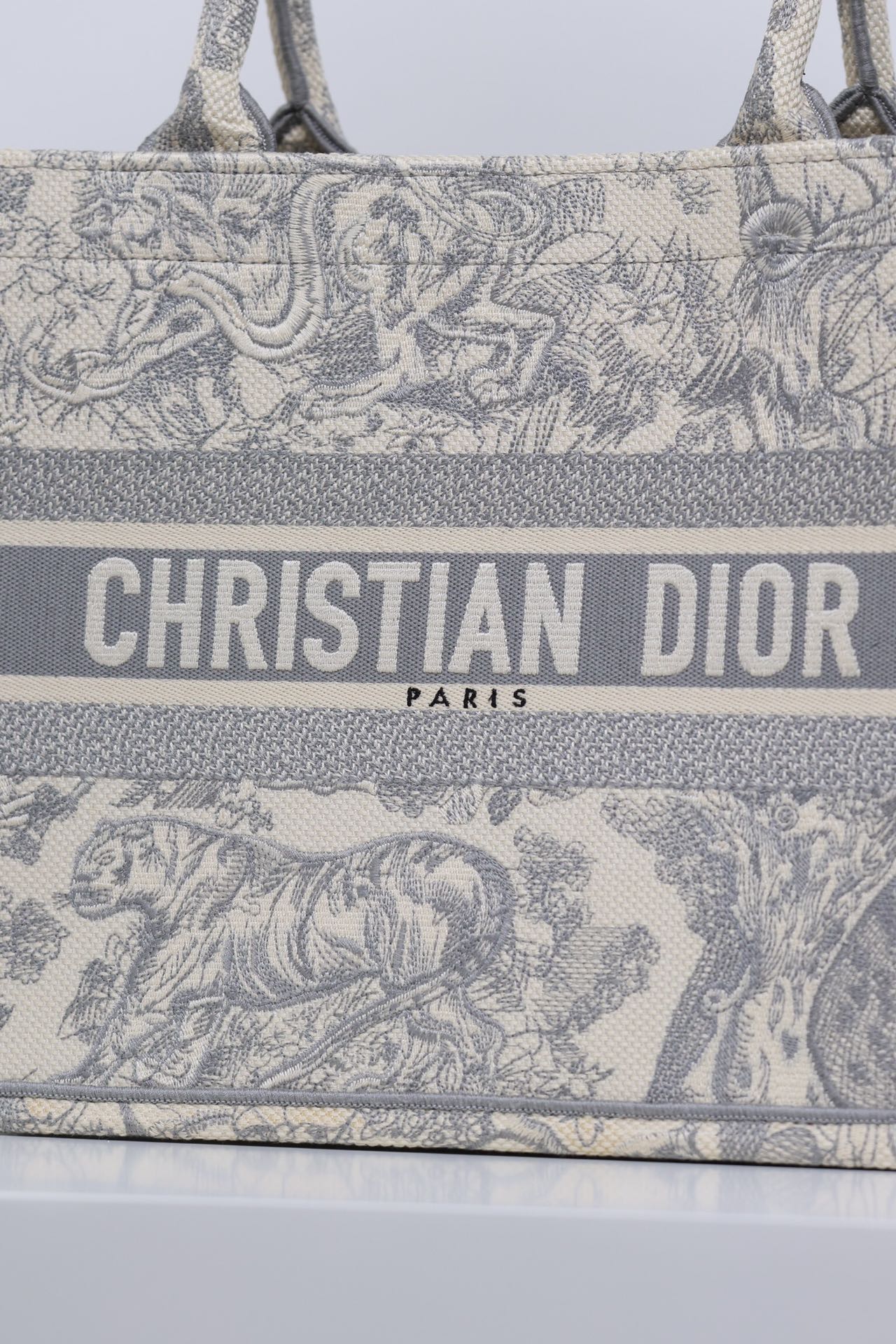 最高級ディオールスーパーコピー ディオールバッグコピー Dior Book Tote バッグ ミディアム M1296ZTDT_M20I ブルー×グレー - 画像 (7)