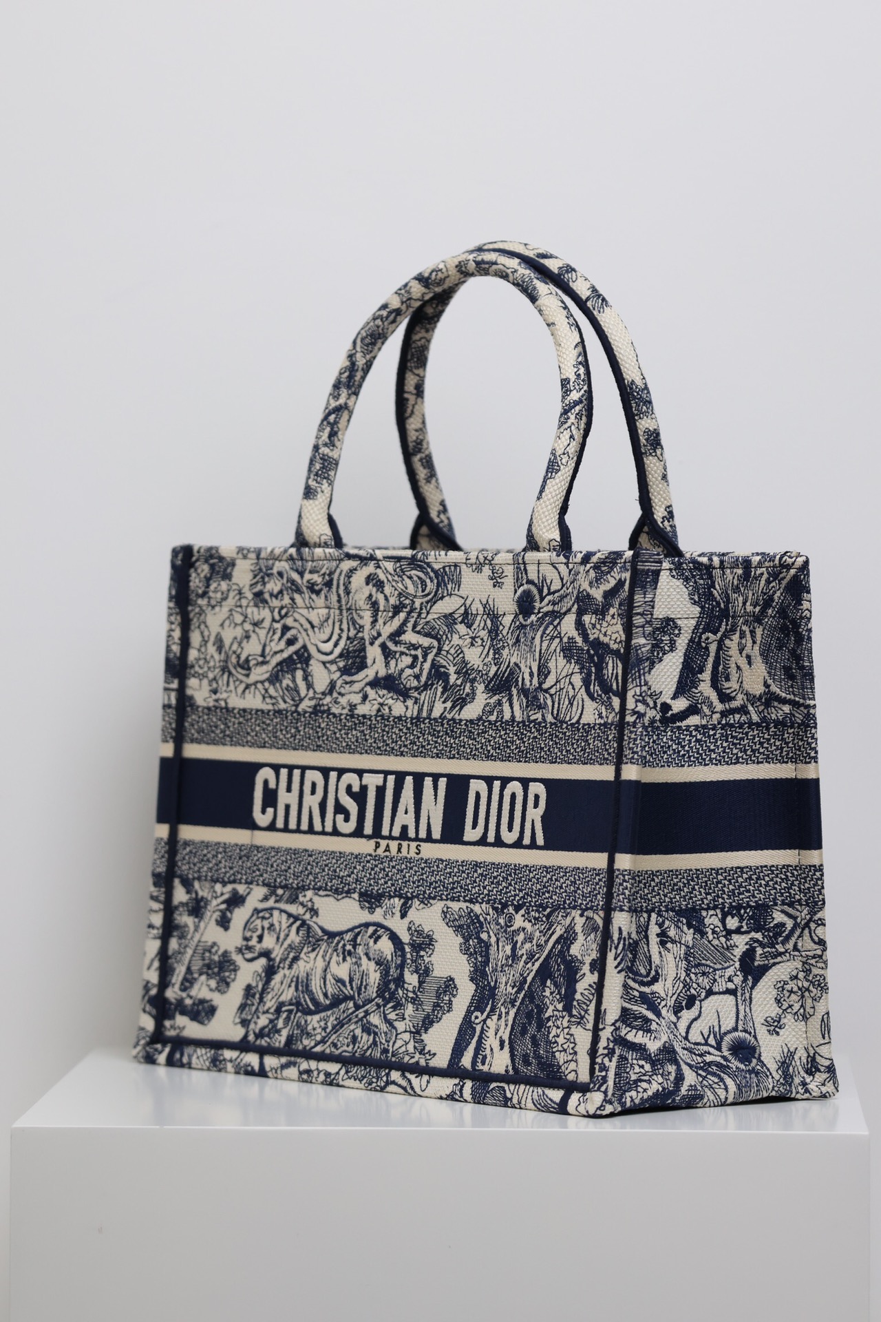最高級ディオールスーパーコピー ディオールバッグコピー Dior Book Tote バッグ ミディアム M1296ZTDT_M34I ブルー×ホワイト - 画像 (9)