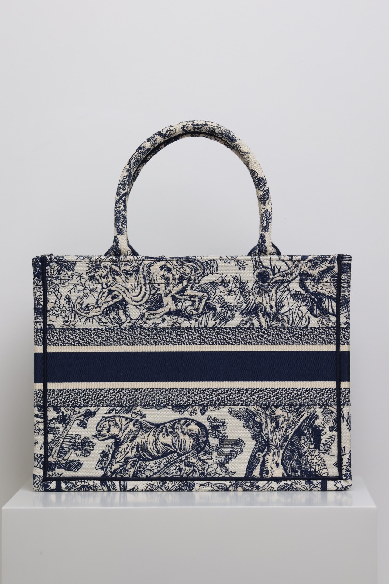 最高級ディオールスーパーコピー ディオールバッグコピー Dior Book Tote バッグ ミディアム M1296ZTDT_M34I ブルー×ホワイト - 画像 (8)