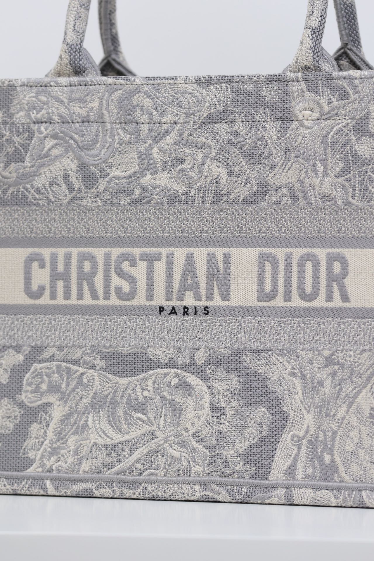 最高級ディオールスーパーコピー ディオールバッグコピー Dior Book Tote バッグ ミディアム M1296ZRGO_M20I ブルー×グレー - 画像 (7)