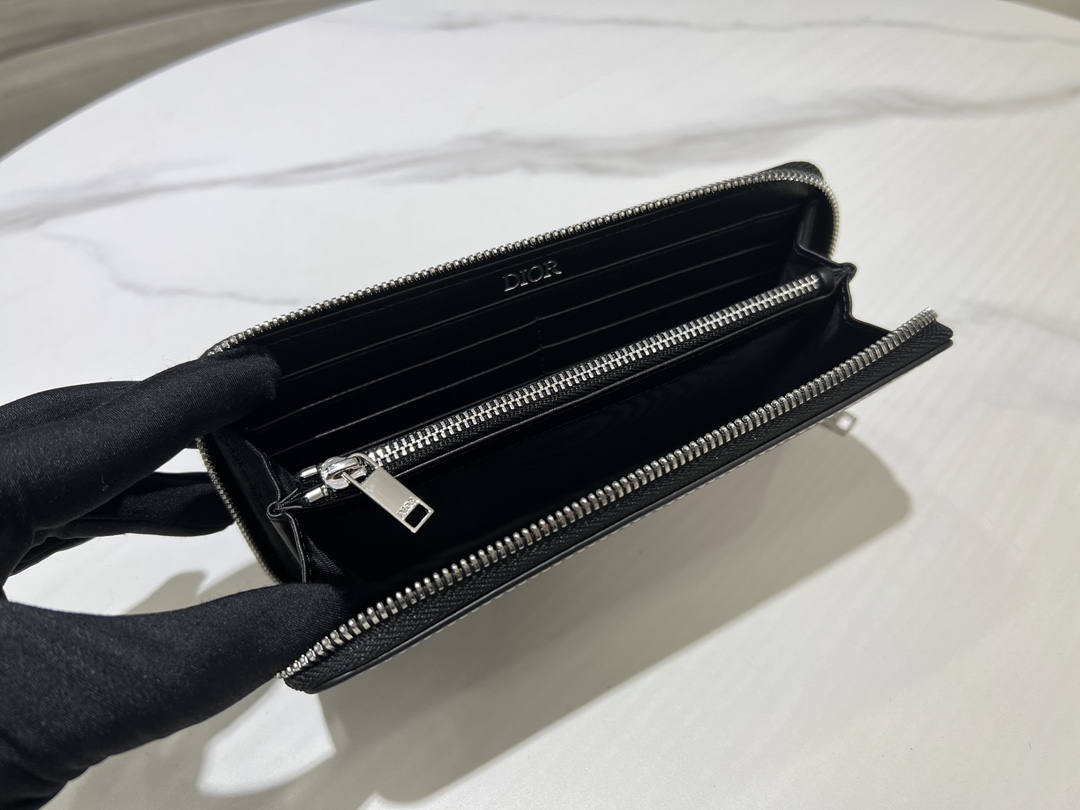 最高級ディオールスーパーコピー ディオール長財布コピー Saddle ロングジップウォレット 2ADBC315YKK_H00N 黒 ブラック - 画像 (3)