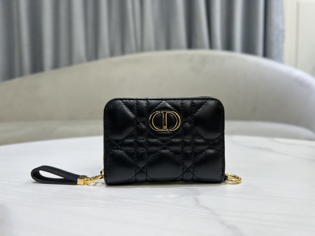 最高級ディオールスーパーコピー ディオール財布コピー Lady Dior Voyageur スモール ジップコインケース S0985ONMJ_M900 黒 ブラック - 画像 (9)